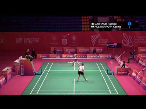 קסניה פוליקרפובה עולה לשמינית הגמר באליפות אירופה בבדמינטון