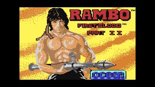C64 Rambo First Blood Part 2. Longplay.