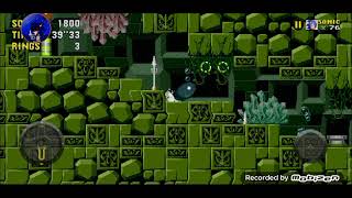 sonic  1 forever labirint Zone gameplay 