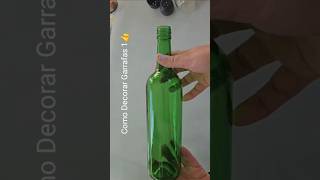 Como Decorar Garrafas Fácil e Rápido. Artesanato c/ Garrafas de Vidros