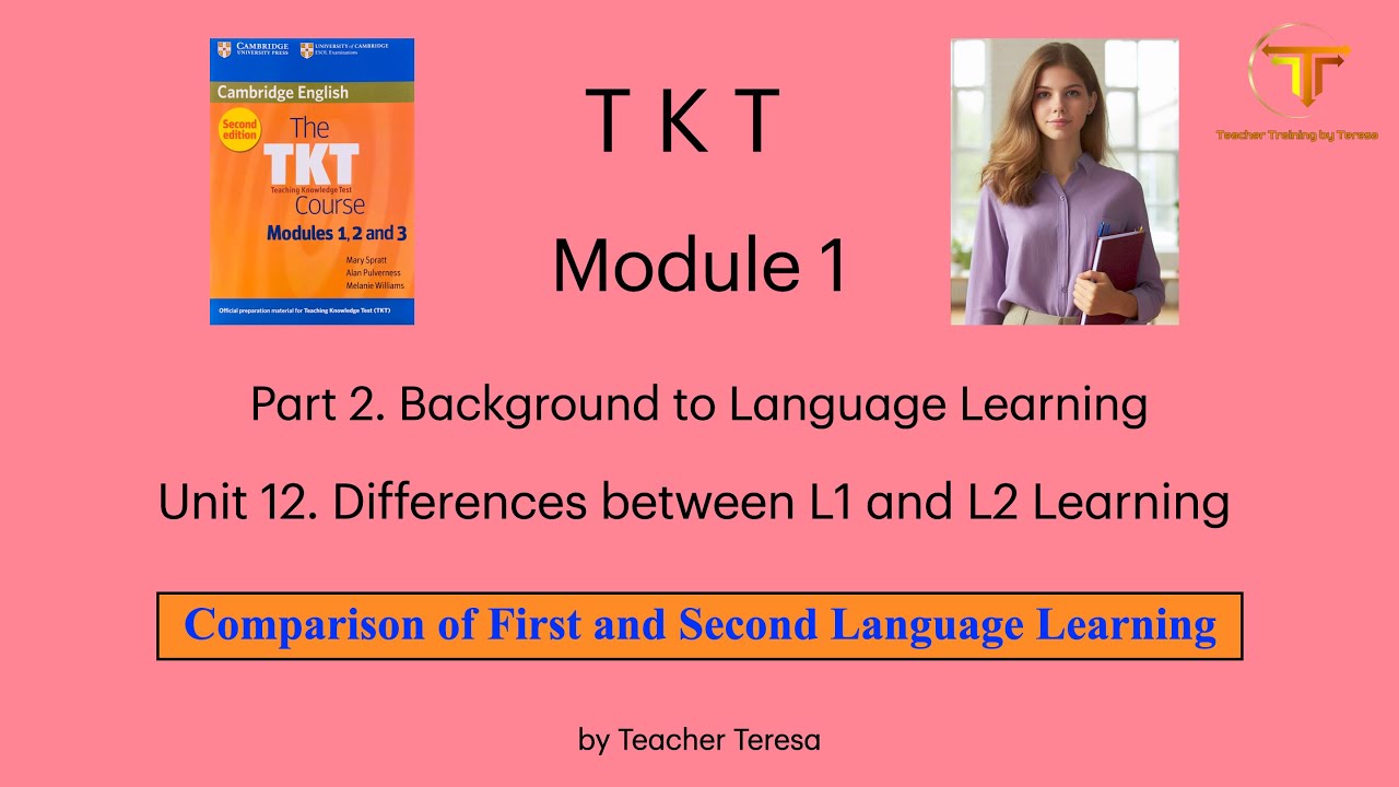 TKT, Module 1, Unit 12: 12.1. Comparison of First and Second Language Learning