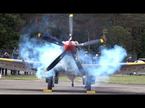 4Kᵁᴴᴰ Supermarine Spitfire FR Mk.XVIIIe - AWESOME Rolls Royce Griffon SOUND!!!