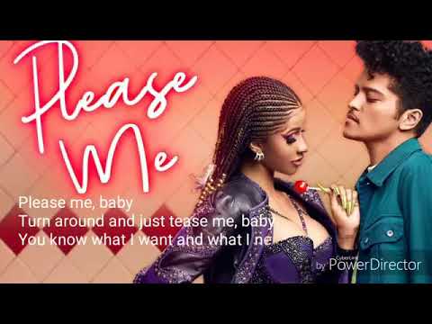 Please me lyrical video | Cardi B | Bruno Mars