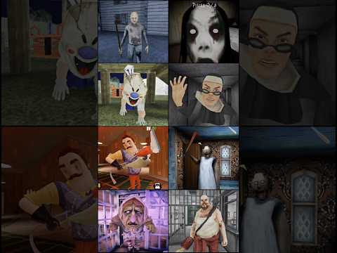 Icecream Rod Vs Evil Nun 2 Vs Hello Neighbour 2 Vs Witch cry