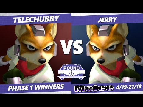 Pound 2019 SSBM -  Telechubby (Fox) VS  Jerry (Fox) Smash Melee Phase 1 Winners