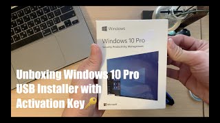 Unboxing Windows 10 Pro USB Installer (Retail) with Product License/Activation Key🔑