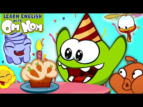 🥳 Om Nom's Birthday Party 🎂  🎉 | Om Nom Stories | Cut The Rope | Funny Cartoon | Stories For Kids
