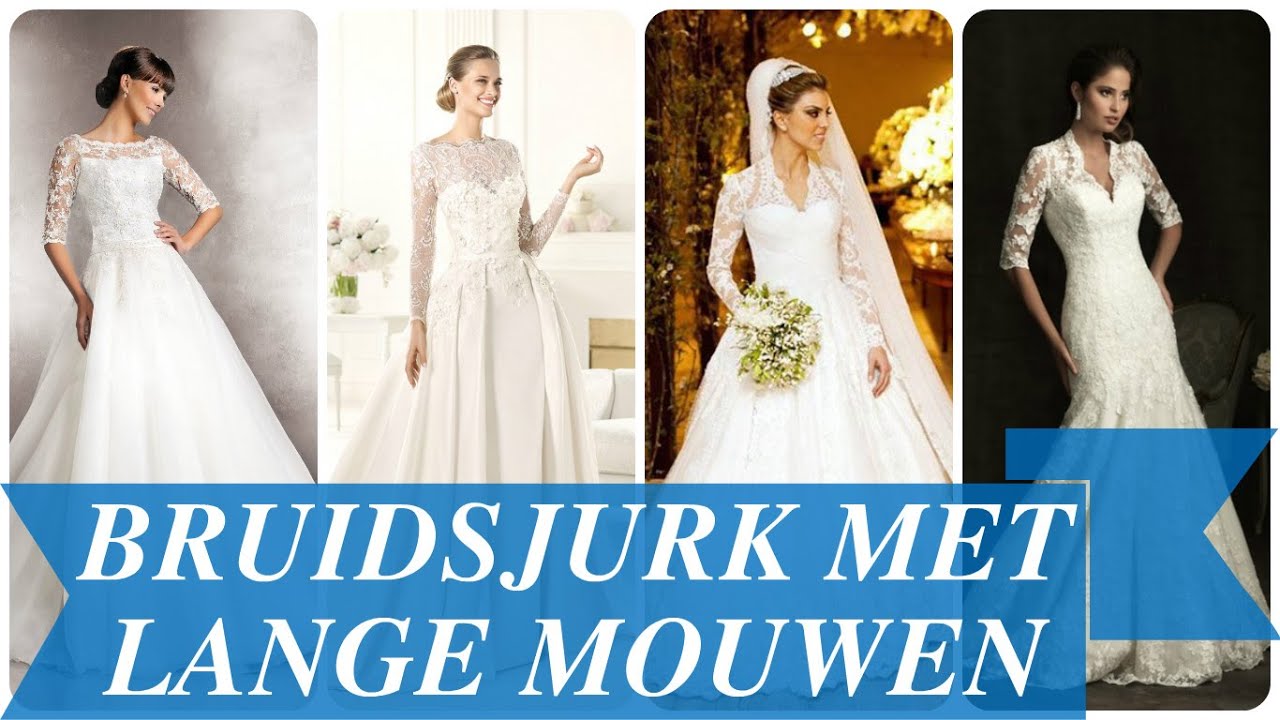 Bruidsjurk met lange mouwen