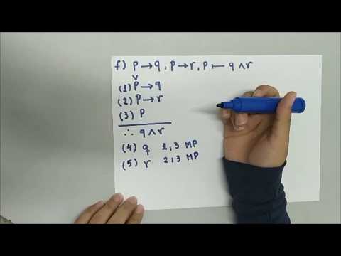 Regras de Inferência - Resolução de questões (questão 08, alternativa f)