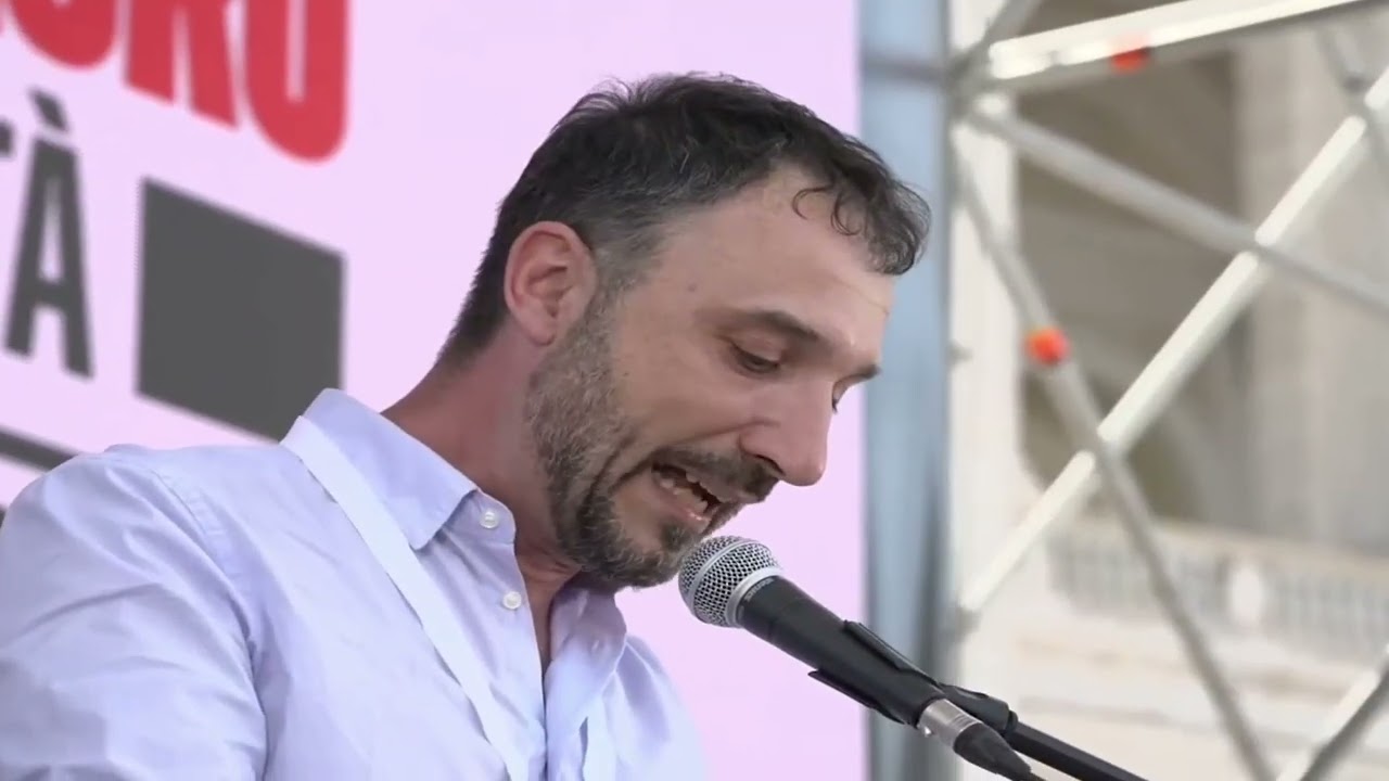 Il discorso del Presidente Emiliano Manfredonia alla manifestazione Save Gaza - Fermate Israele