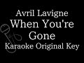 【Karaoke Instrumental】When You're Gone / Avril Lavigne【Original Key】