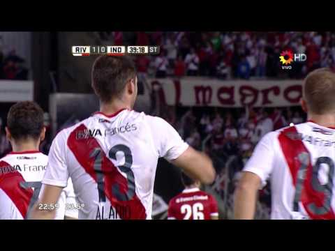 Gol de Alario. River 1 - Independiente 0 | Primera División 2016 - Fecha 05