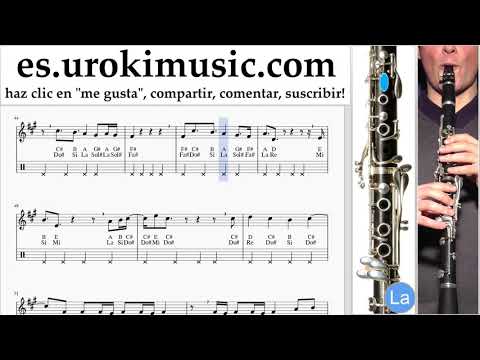 Tutorial de Clarinete LSD - Thunderclouds ft. Sia, Diplo, Labrinth Clases Notas um-i927