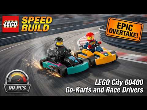 LEGO City 60400 Go-Karts and Race Drivers 🏎️ | Satisfying Speed Build 🏁