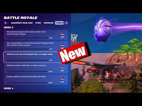 Fortnite Week 3 Quests DONE IN ONE MATCH! (Easy XP Guide) + NEW NEW ITEM GAMEPLAY!