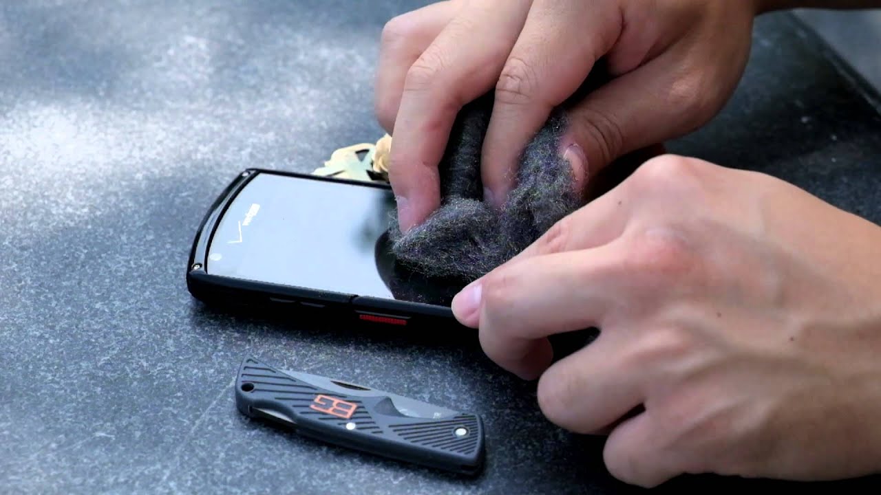 Kyocera Brigadier Sapphire Display Test - YouTube