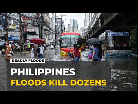 Philippines floods: Dozens dead after two weeks of heavy rain