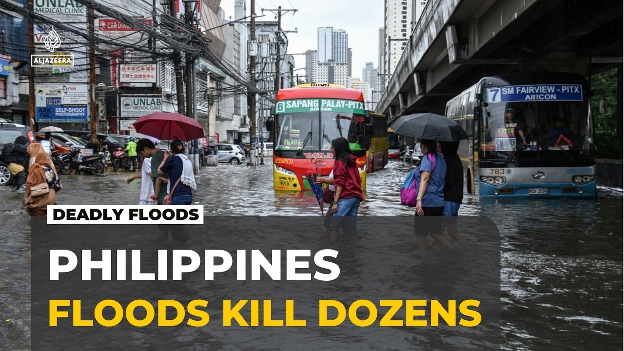 Philippines floods: Dozens dead after two weeks of heavy rain