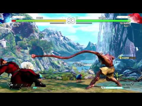 STREET FIGHTER V - TS Sabin vs Moonz [720p/60fps]