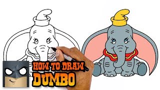 How to Draw Dumbo | Easy Step-by-Step Drawing Tutorial for Kids