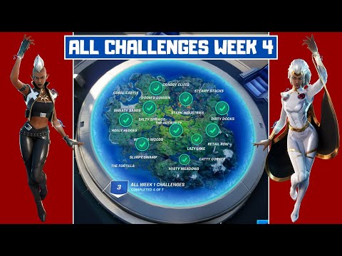All Week 4 Challenges Guide! - Fortnite Chapter 2 Season 4