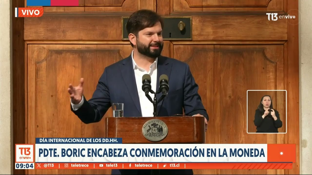Discurso del Presidente Gabriel Boric en el Día de los Derechos Humanos