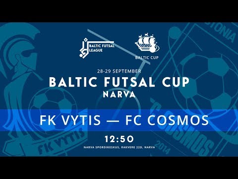 Baltic Futsal Cup. FK Vytis - FC Cosmos. Прямая трансляция РУС