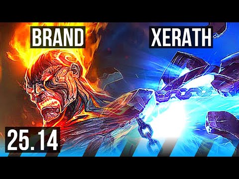 BRAND vs XERATH (MID) | KR Diamond | 25.14