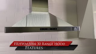 Forno Siena 30″ Wall Mount Range Hood with Baffle Filters Stainless Steel FRHWM508430 Picture