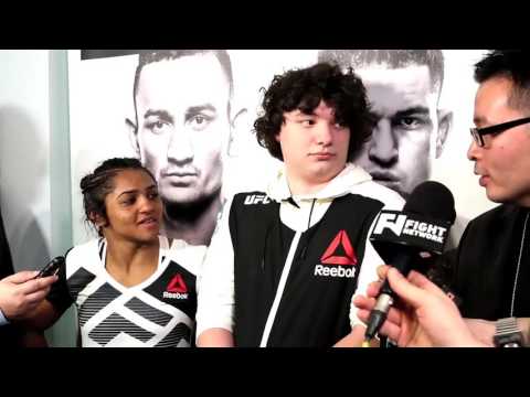 Viviane Pereira - UFC 206 post-fight media scrum