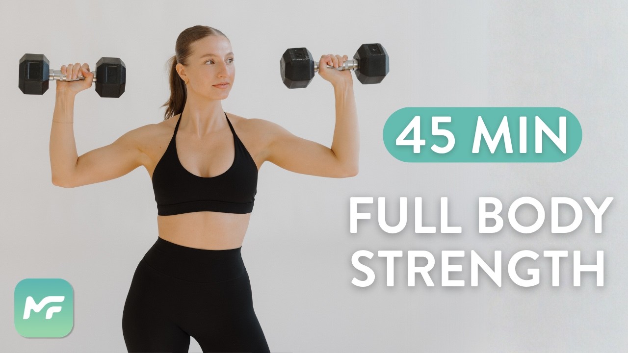 45 MIN FULL BODY STRENGTH WORKOUT  (MadFit App Sculpt and Strength Program)