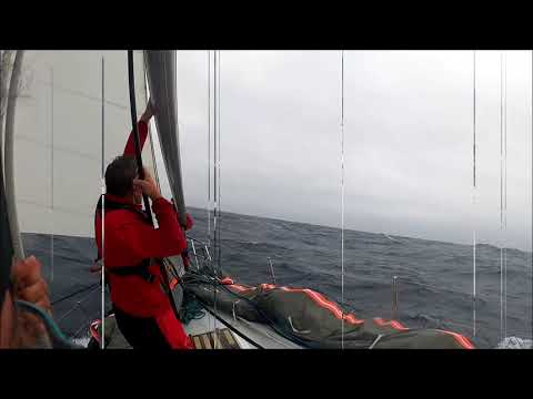 Transat 2021 Tangonnage genois avant empannage