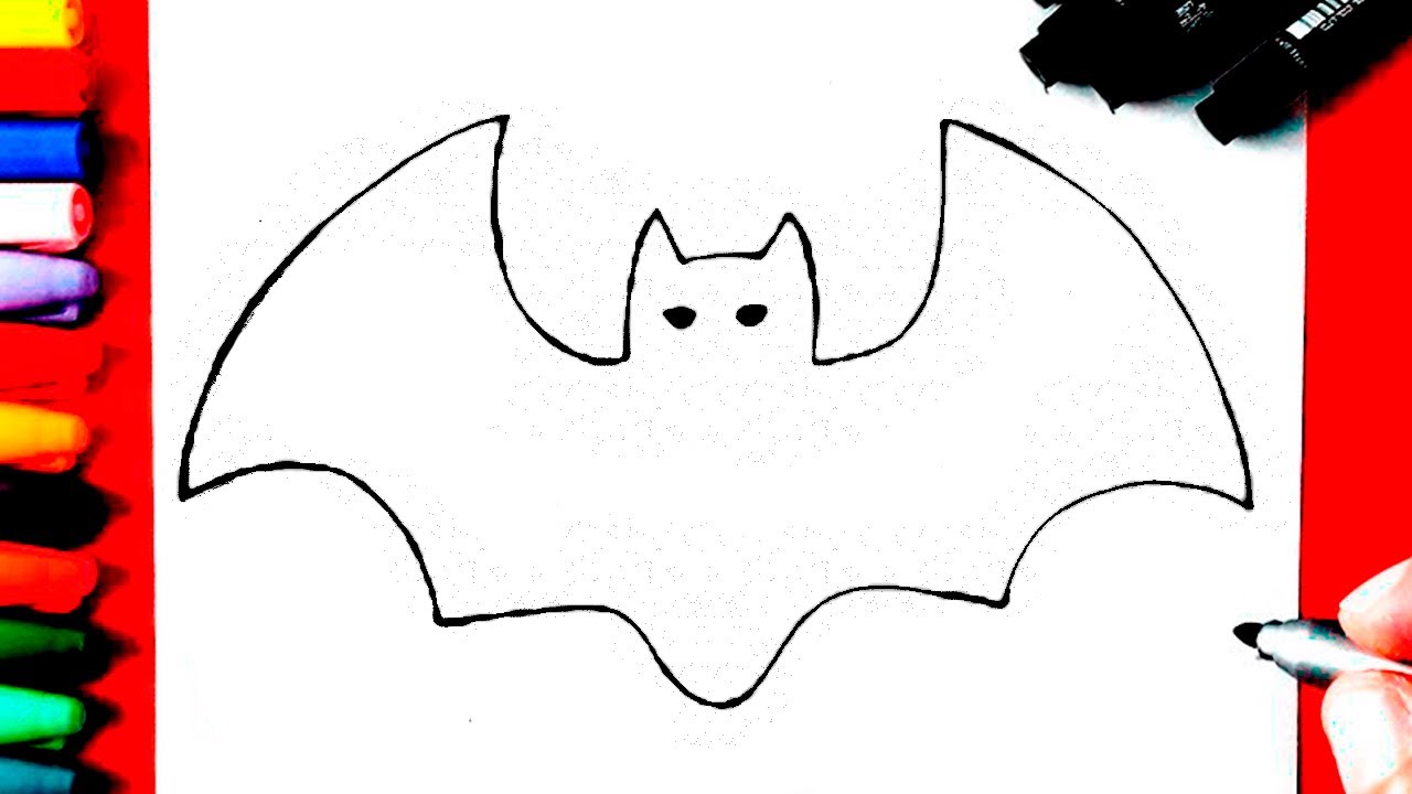 COMO Desenhar um MORCEGO HALLOWEEN | DESENHOS PARA O DIA DAS BRUXAS