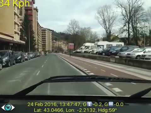 Club Motorhome Aire Videos - Approach to Beasain, Basque Country, Spain