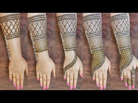 VERY EASY "STEP BY STEP" BACK HAND HENNA MEHENDI DESIGN || MEHNDI BY BHAGYASHREE