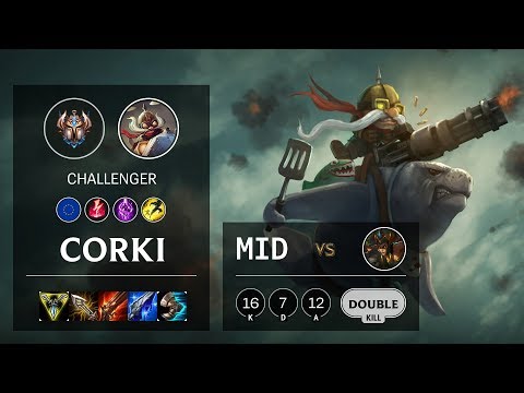 Corki Mid vs Cassiopeia - EUW Challenger Patch 10.8