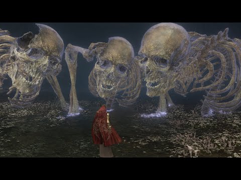 Nightking Skeleton Armies Vs Bosses - Giant Skeleton Torso - Elden Ring