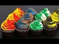 How To Make Harry Potter Cupcakes Cupcakes Of The Houses Harry Potter House Cupcakes