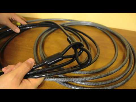 Kryptonite and Master Lock Heavy Duty security lock cable - keep your stuff secure