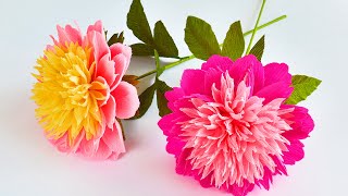 🌸 עשה זאת בעצמך אדמונית 🌸 פרחי נייר קרפ/רעיונות ליצירה עם פרחים