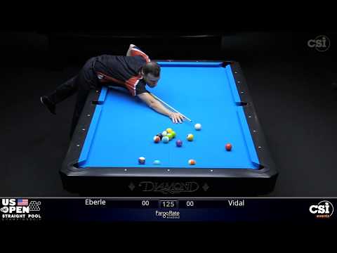 STRAIGHT POOL: Max Eberle vs Marc Vidal Claramunt | 2019 US Open Straight Pool Championship