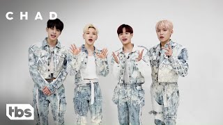 The TBS show centers on the life of Chad, a teenage boy played by Nasim Pedrad who, in this week's installment, becomes obsessed with K-pop music — Monsta X and Ab6ix in particular. 
In the lead-up to the episode's release on April 27, both Chad and Ab6ix shared their appreciation for one another via social media, with Chad shouting out the group in multiple TikToks and calling them "the most famous and talented young Korean men" in his life. "You guys are freaking talented," he said. "I really enjoy your singing voices. I really enjoy your beautiful dance moves. I've been practicing everyday to emulate you and I cannot wait to become fluent in Korean so that I can just 100% feel like I have transformed into a K-pop star." 
In response to his declaration of love, Ab6ix posted a video of the group watching the show together and shared an exclusive sneak peak of their newest music video, which aired at the end of this week's episode. 
"Hey Chad! We heard that you're a massive K-pop fan and that Ab6ix is your group," member Daehwi said. "We really appreciate your love and support so in return, we have an exclusive video of our song 'Close' just for you!"
