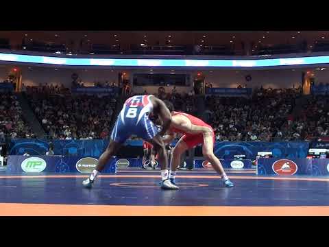 57 KG World Championships 2015 R2 Lebedev, RUS vs Bonne Rodriguez, CUB