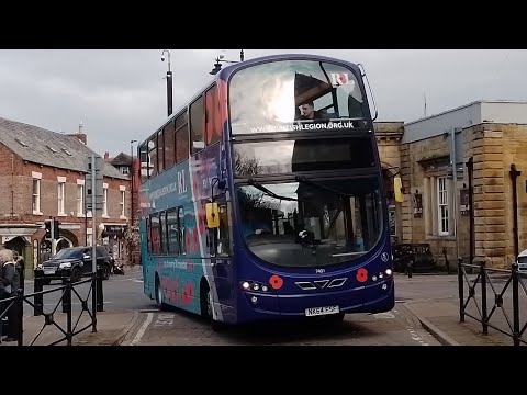 Arriva North East NK64 FSF On X93 To Scarborough Railway Station (From Whitby)