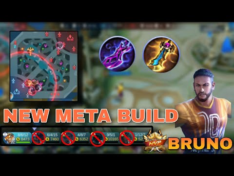 MLBB M4 BRUNO BUILD 2023 || BRUNO BEST BUILD AND EMBLEM - MLBB