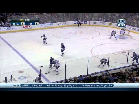 Alex Killorn wrist shot goal 1-1 St. Louis Blues vs Tampa Bay Lightning 11/2/13 NHL Hockey.