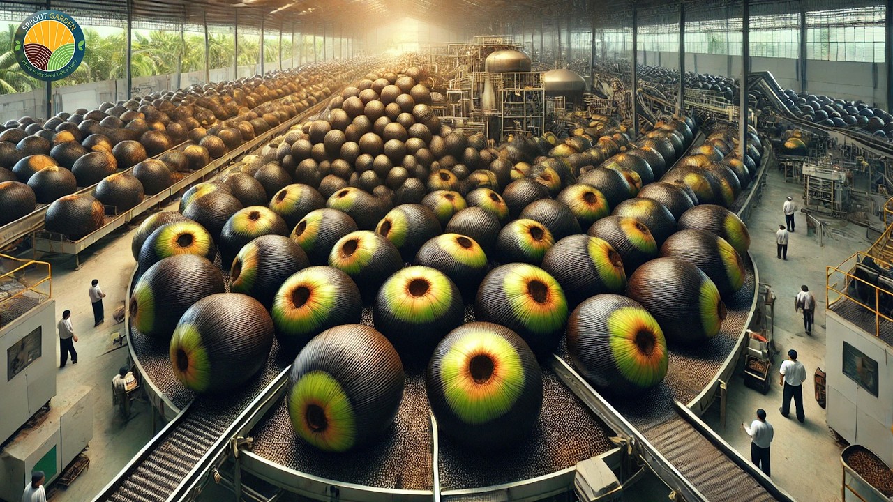 How Indian Farmers Harvest Toddy Palmyra Fruit - Palmyra Palm Jaggery | Farming Documentary