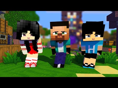 POIPOI SUPER IDOL ADAMBARAI BABY HEROBRINE, HEEKO AND HAIKO - MINECRAFT ANIMATION #shorts