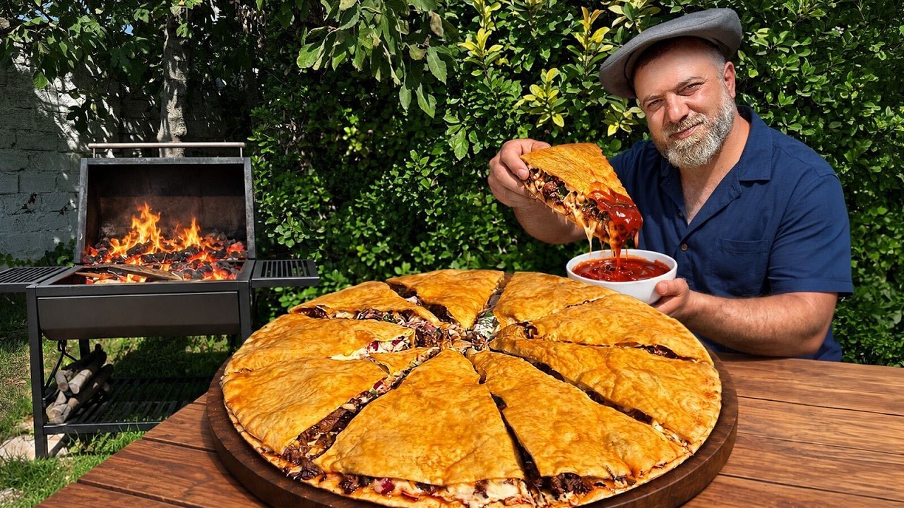 Making The Most Loaded Birria Pizza With Slow-Braised Meat!