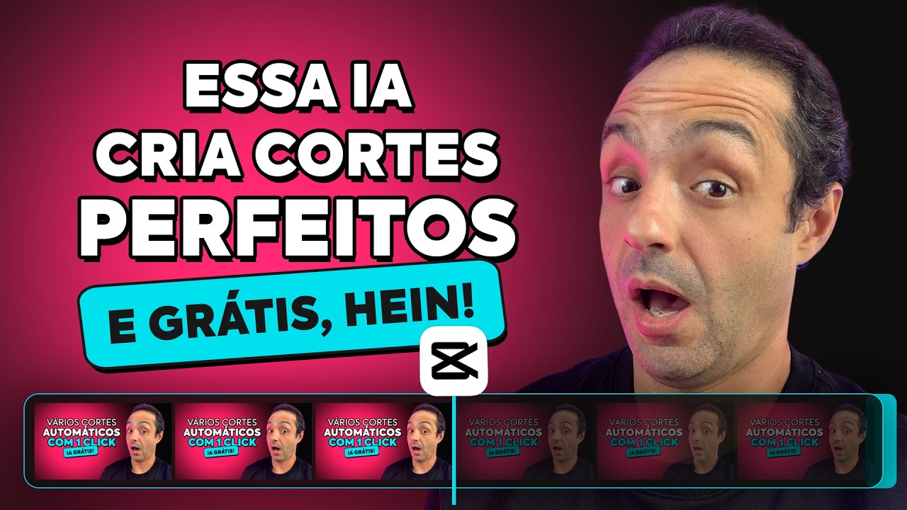 IA que faz cortes de vídeos GRÁTIS | Celular e PC | Cortes de Podcast e mais